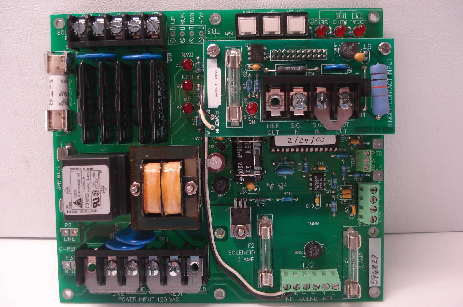 USED REXA D96709 REV. 2 BOARD
