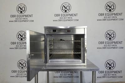 FWE COUNTERTOP HEATING HOLDING CABINET MODEL HCL-1826-4-CHIP (HINGES FROM LEFT TO RIGHT)