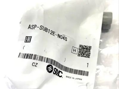 ASP-SUB12E-N04S | SMC  Speed Controller w/ Pilot Check Valve, 12mm Tube 1/2" NPT - New