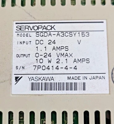 USED Yaskawa A3CSY153