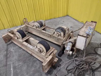 10 TON 20,000 LB RANSOME MODEL #WRD10 TANK TURNING ROLLS, 1 DRIVE & 1 IDLER ROLL: YOBRO #25073