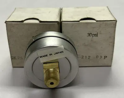 UNBRANDED,GK25-212-09P,GAUGE 0-30PSI LOT OF 2 NOS