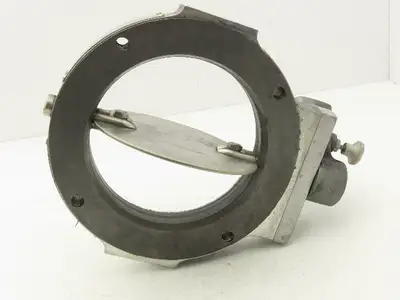 Patterson Kelley 6" Butterfly Valve 316SS Stainless Solids Flow 4-Bolt Wafer