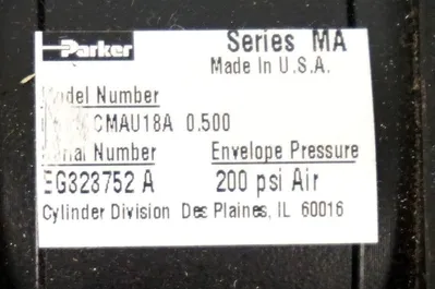 NEW PARKER 03.25 CMA-U18A PNEUMATIC CYLINDER 03.25CMAU18A
