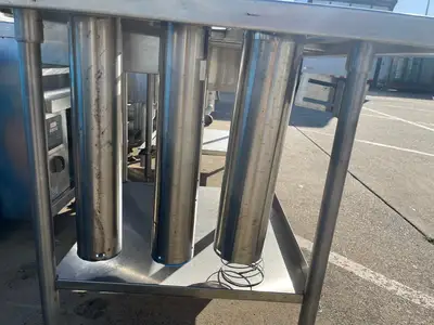 Used Falcon Restaurant Supply Used 85" Stainless Steel Drink Station with Ice Bin and Cup Dispensers - SS270 Underbar Equipment Illinois US | Falcon Restaurant Supply #1375887