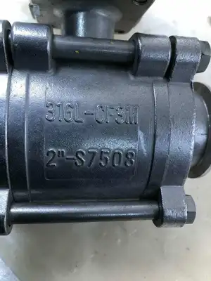 Flow-Tek Hytork-280 316 SS 2 Way Air Operated 2″ Sanitary Ball Valve 120PSIG