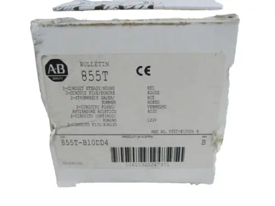 ALLEN BRADLEY 855T-B100DD4 STACK LIGHT SER. B 855TB10DD4 NEW, SURPLUS