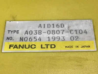USED FANUC A03B-0807-C104