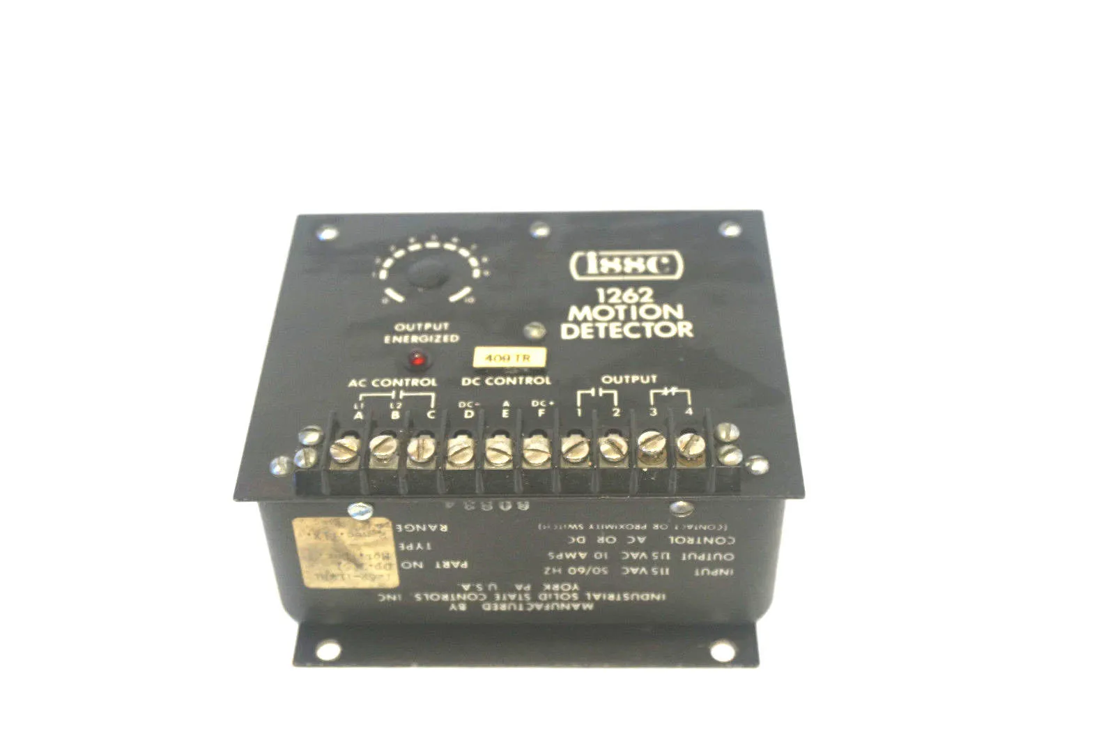 ISSC 1262-1LWB1 MOTION DETECTOR 12621LWB1