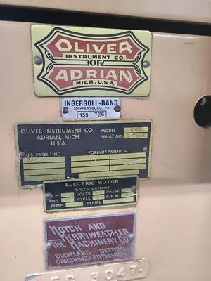 Used 1977 OLIVER 600 Drill Grinders Pennsylvania US | Hildebrand Machinery Co. #1481775