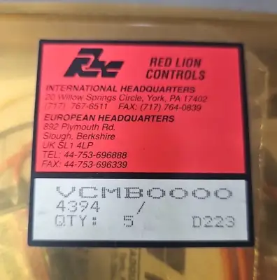 Red lion VCMB0000 4394 VOLTAGE CONVERTER MODULE Box w/3. Loc3E-30