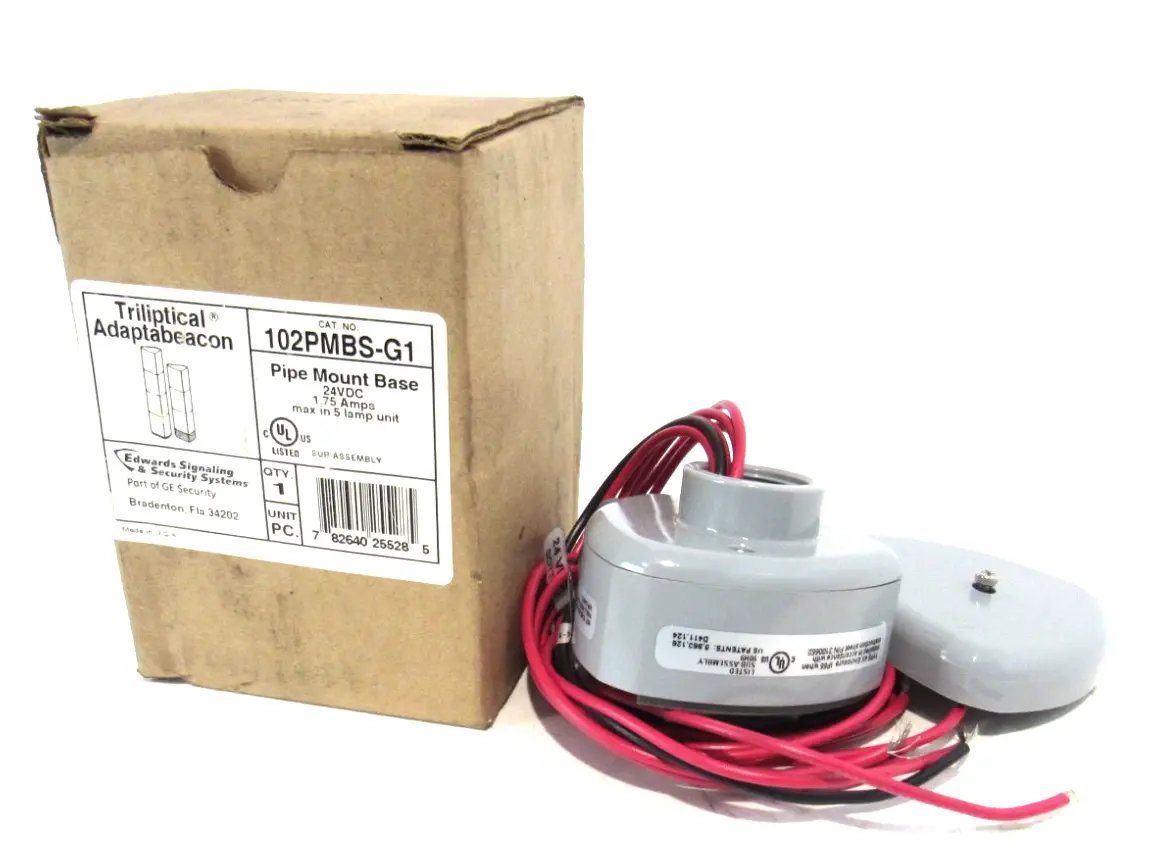 NEW EDWARDS SIGNALING 102PMBS-G1 PIPE MOUNT BASE 102PMBSG1