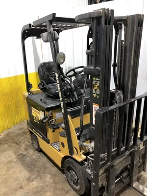 3500 LB MITSUBISHI MODEL FBC18N ELECTRIC FORKLIFT: STOCK 17435