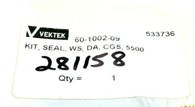 NEW LOT OF 10 VEKTEK 60-1002-09 SEAL KIT 60100209