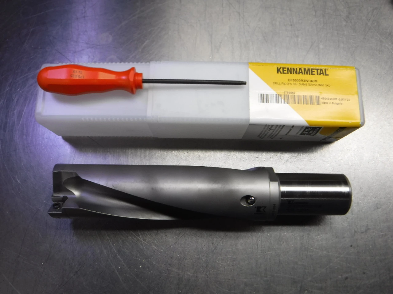 Kennametal 53mm Coolant Thru Indexable Drill 68mm Shank DFS530R3WD40M (LOC3293B)