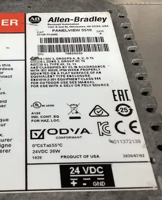 USED Allen-Bradley 2715P-T12WD Ser A PanelView 5510 HMI TouchPanel