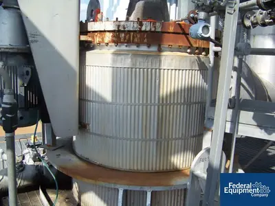 USED Buss ChemTech 320 Sq Ft Buss SMS Thin Film Evaporator, 316L S/S, 32/180#