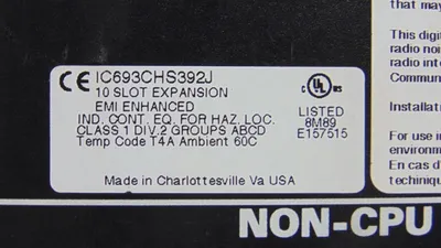 USED GE FANUC IC693CHS392J