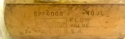 NEW PARKER SPF600B FLOW CONTROL