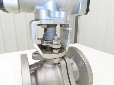 Kitz 10K-65 2.5" Stainless Ball Valve 316SS Flanged F-Series Actuator