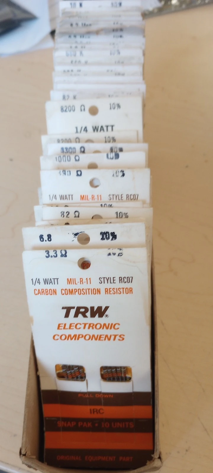 New | in-Stock TRW 1/4 WATTS CARBON RESISTORS Miscellaneous Equipment (Electrical & Power) Arizona US | ASSET CONVERSION SPECIALISTS, INC. #1360609