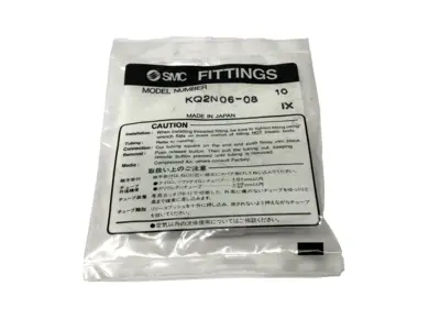 NEW SMC ONE-TOUCH PUSH TO CONNECT MALE ADAPTOR 6MM TO 8MM PACKAGE OF 10