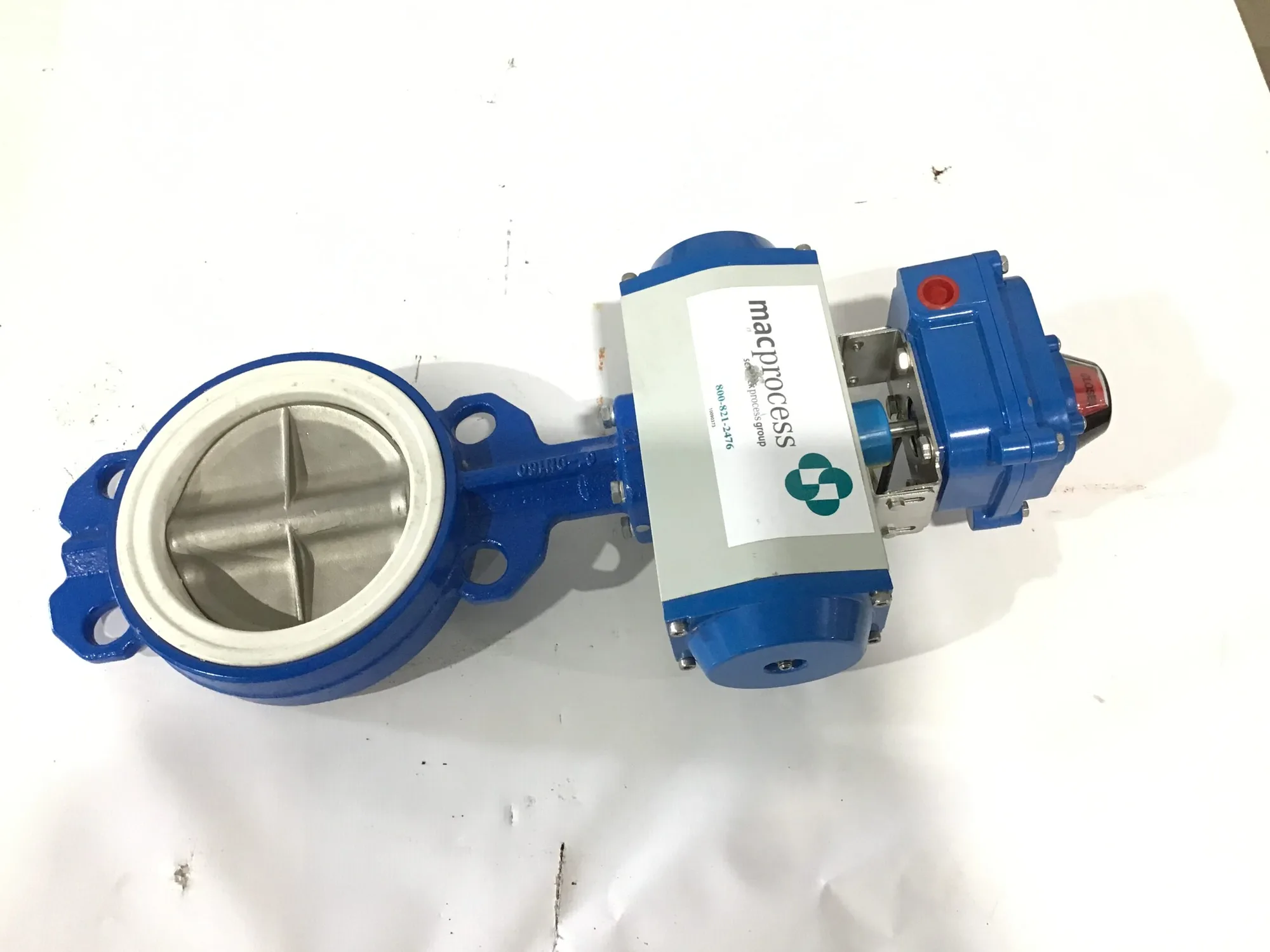 Macprocess Pneumatic Actuated LS-IP67 Wafer Butterfly Valve w/Limit Switch 15A 1/2HP