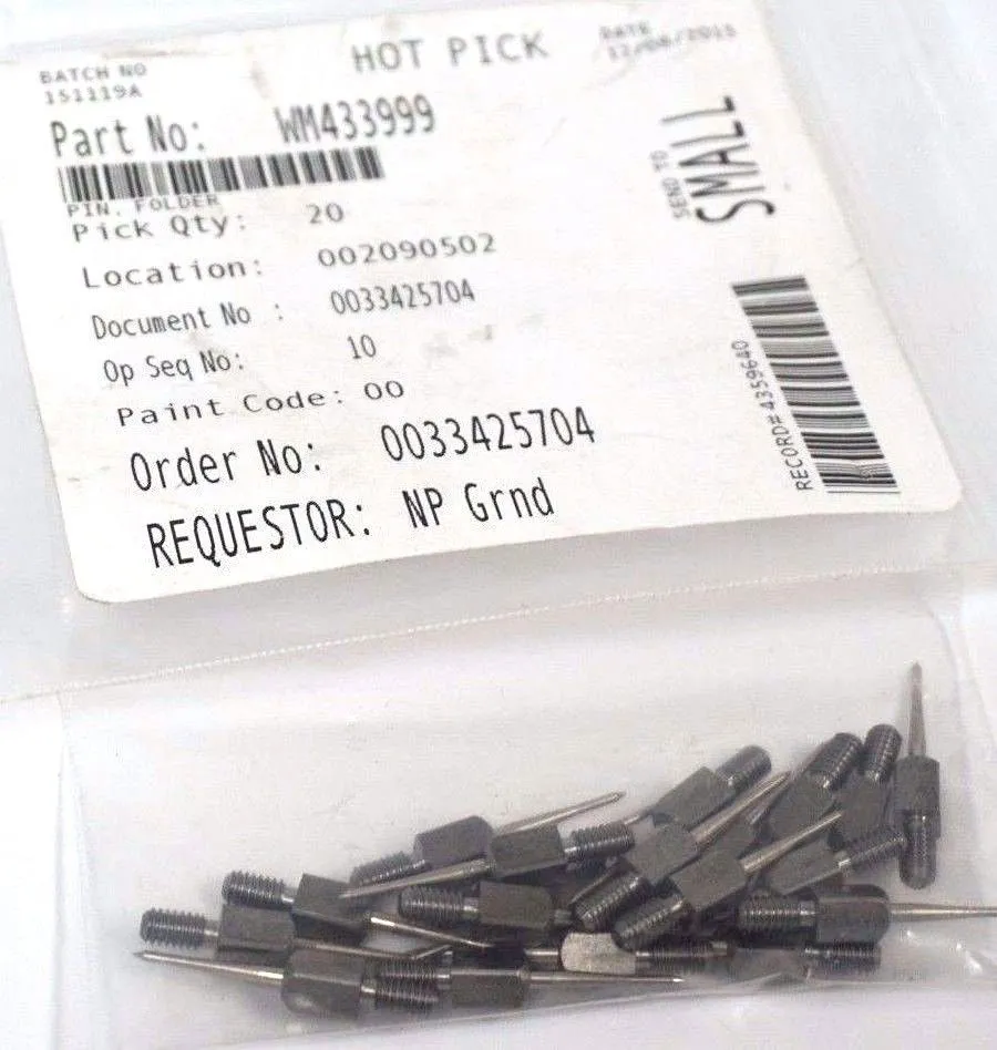 20 NEW WM433999 SMALL STEEL TIP ASSEMBLIES