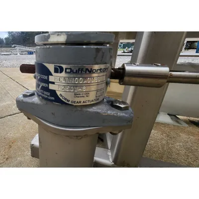 Used 1/2HP Motorized Sanitary Conveyor Belt Washing System - 54"W