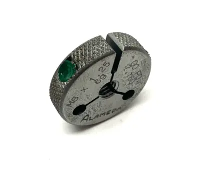 USED ALAMEDA M8 X 1.25-6G THREADED RING GAUGE GO PD 7.160