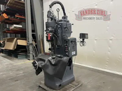 Moore No. 2 Jig Grinder, 19" x 10" T-Slotted Table, Auto Feed, Anilam Wizard 211 2-Axis DRO,  5" x 10" Magnetic Chuck