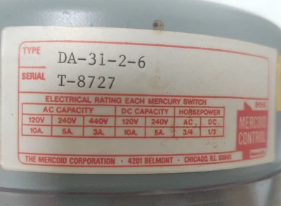 NEW MERCOID DA-31-2-6