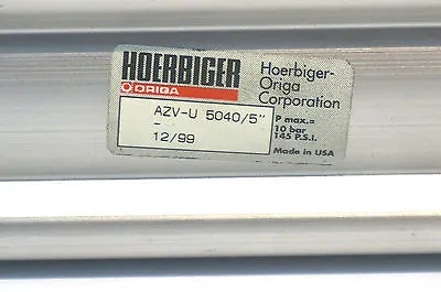 NEW HOERBIGER ORIGA AZV-U 5040/5 PNEUMATIC CYLINDER AZVU5040