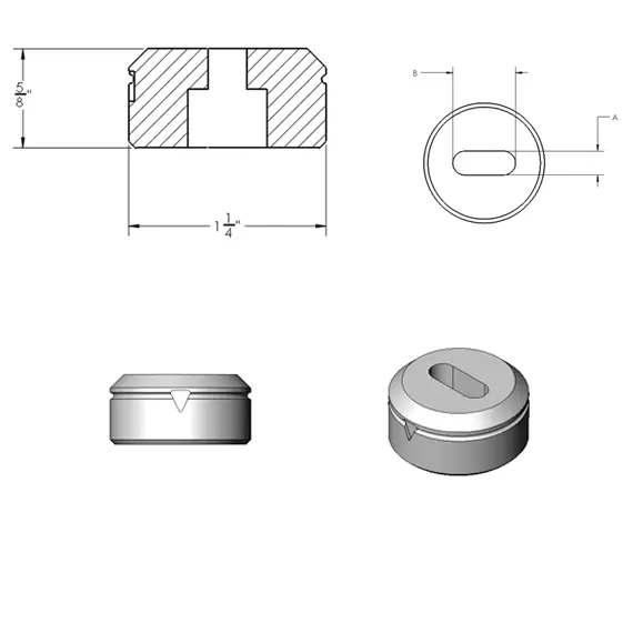 No. 17 Type M Obround Die