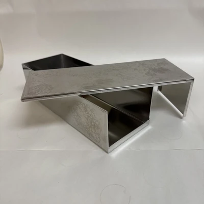 Laboratory Stainless Steel Box with Sliding Lid Freezer Rack 9.5 x3.75 x2.5"