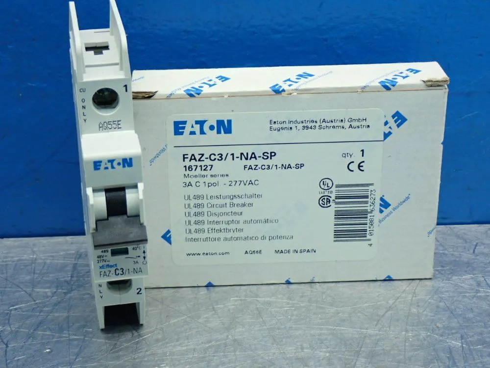 New | in-Stock EATON FAZC3/1NASP Circuit Breakers Ohio US | HGR 24 #802099