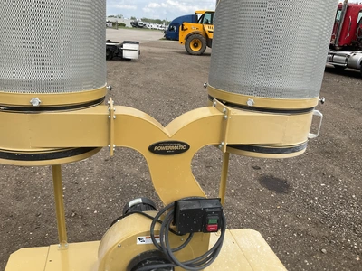 Powermatic Turbocone dual filter dust collector- missing the collection bags on both sides, 230 volt...