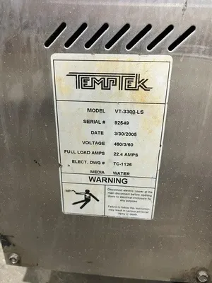2016 TEMPTEK VT3300-LS THERMOLATOR | Machinery Network (7)
