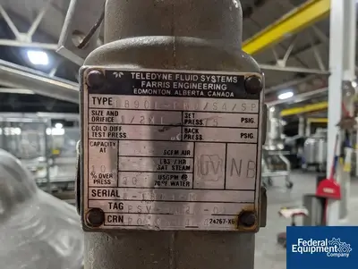 USED DCI 400 Liter DCI Jacketed Receiver Tank, 316L S/S, 45/125#