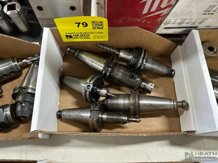 Used _UNKNOWN_ (5) ASSORTED CAT40 TOOL HOLDERS WITH TOOLING CAT Holders Illinois US | Heath Industrial Auction Services #1549708