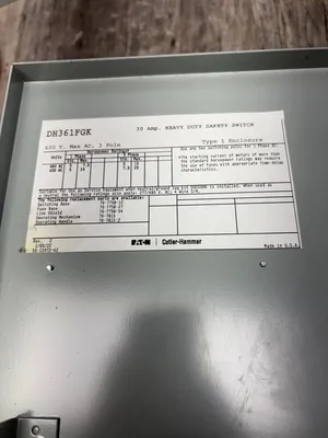 EATON DH361FGK Electrical/PLC/Automation | ESS Industrial Equipment Sales (8)