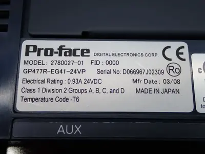 Used PROFACE GP477REG4124VP Interface Monitors | HGR 24 #753788