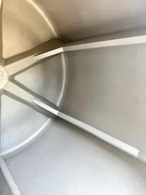 🔴 Heading to Auction May 27 - Used Rotating Drum Tumbler, 2000 Lbs Capacity, With Screw Conveyor