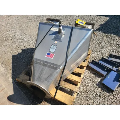 Used SFI 6 Cu/Ft Stainless Steel Enclosed Venting Hopper