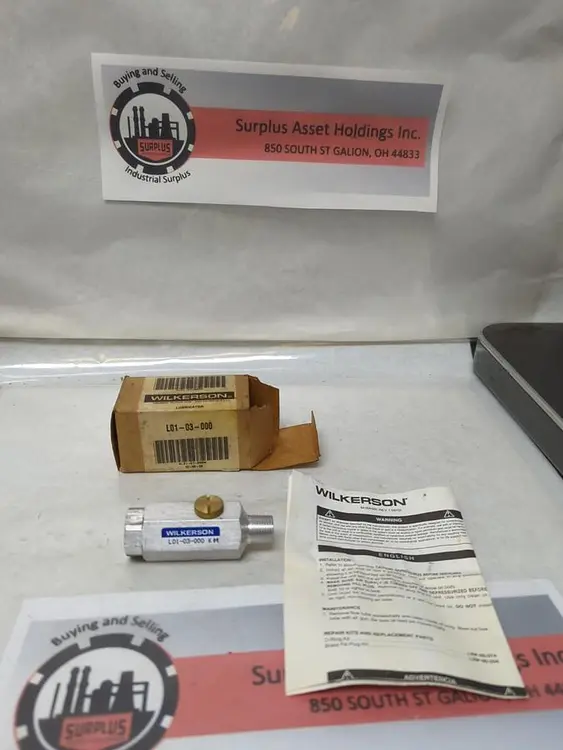 New | in-Stock WILKERSON L01-03-000 Air Compressor Parts Ohio US | Surplus Asset Holdings #1246927