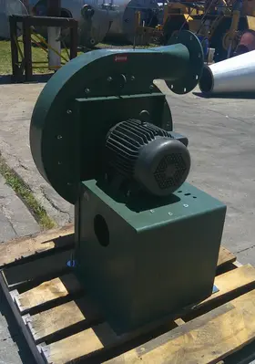 SPC9185  Blower 2,000 cfm centrifugal fan New York Blower model 2108 Alum wheel, 15 hp, CS