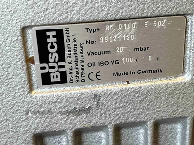 Used BUSCH RC0100 E 502 Vacuum Pumps California US | MachineryMax #1390417