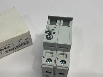 USED ALLEN-BRADLEY SER. C MANUAL MOTOR CONTROLLER CIRCUIT BREAKER 15A 2P