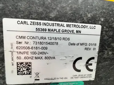 2018 ZEISS CONTURA 12/18/10 RDS MUST MOVE IMMEDIATELY - ZEISS COORDINATE MEASURING MACHINES | Quick Machinery Sales, Inc. (16)
