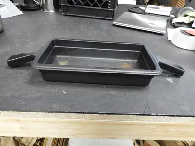 Used Clipper Used Clipper Corporation - 7016 - Dual-Handled Pass Through Hot Food Pan Black Steam Pans Illinois US | Falcon Restaurant Supply #1376611